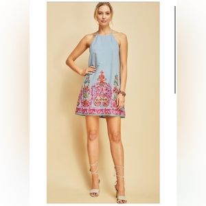 Entro embroidered floral dress